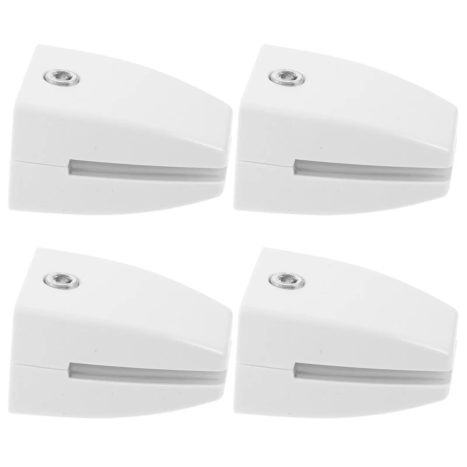 4 шт., белые зажимы для перегородки стола из АБС-пластика для офиса, школы, регулируемая перегородка, зажимы для стеклянной доски, практичный зажим для экрана