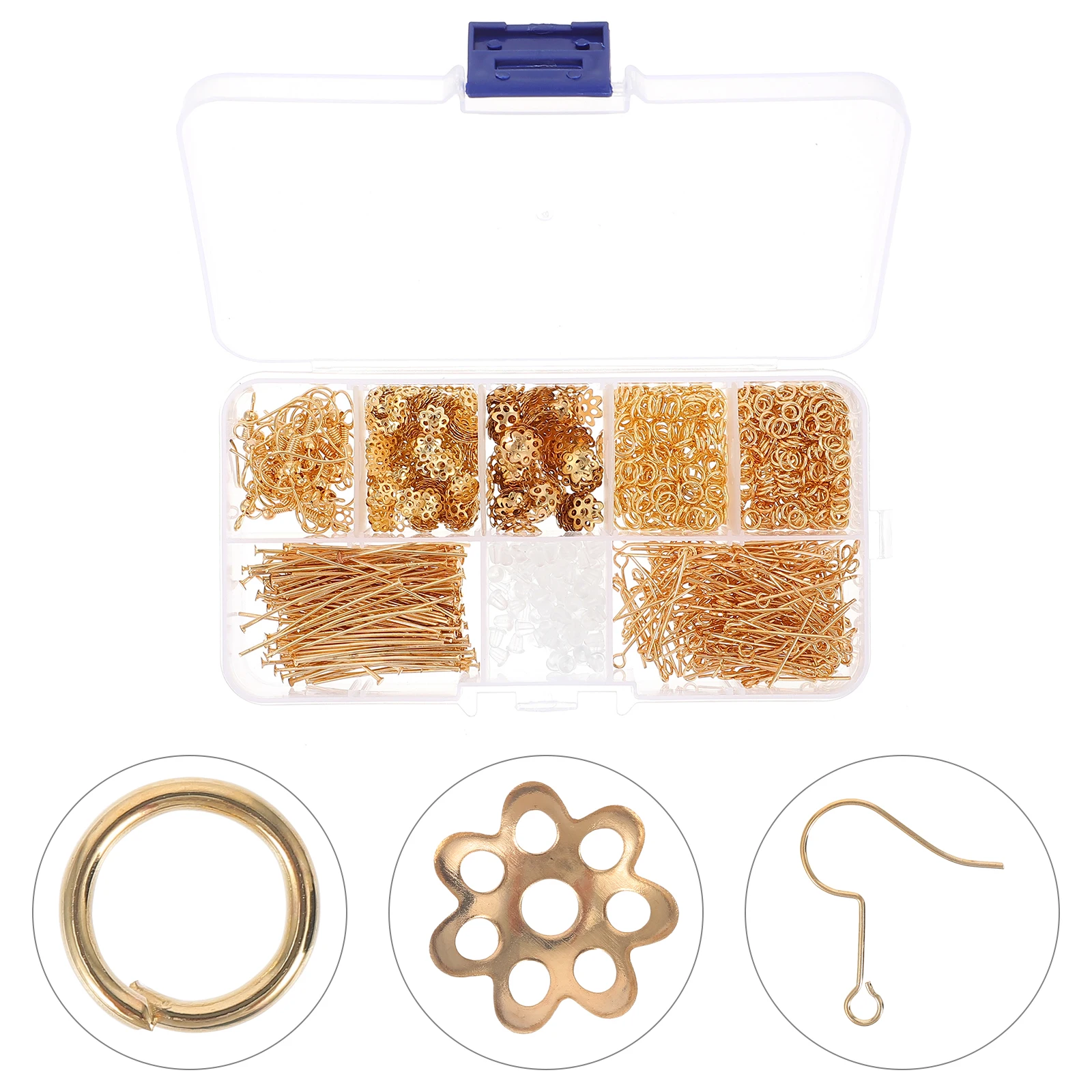 

Earring Tool Set Earrings for Women Studs Making Kits Materials Jump Back Plastic DIY Women's Supplies
