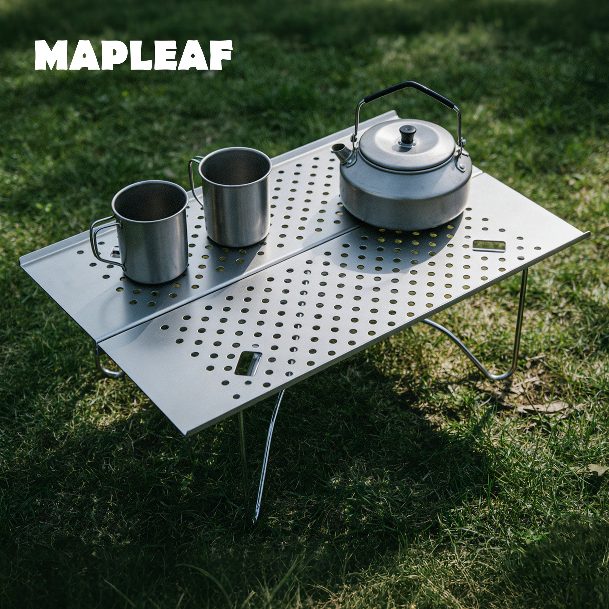 

MAPLEAF FT01 Portable Camping Table Ultralight Aluminum Folding Desk High Load Bearing Picnic Desk Mini Easy Clean Fishing Table