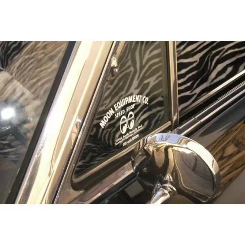 Reflective Car Stickers Moon Motor Decals Decorate Logo Stickers Racing Pegatinas Waterproof for Car Motor Helmat