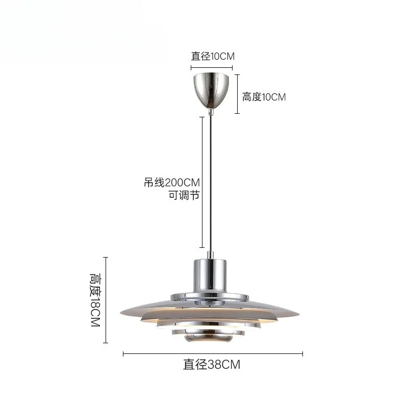 مطعم نورديك، ثريا حديثة وبسيطة، جزيرة بار القهوة، مصباح طاولة طعام لغرفة النوم
