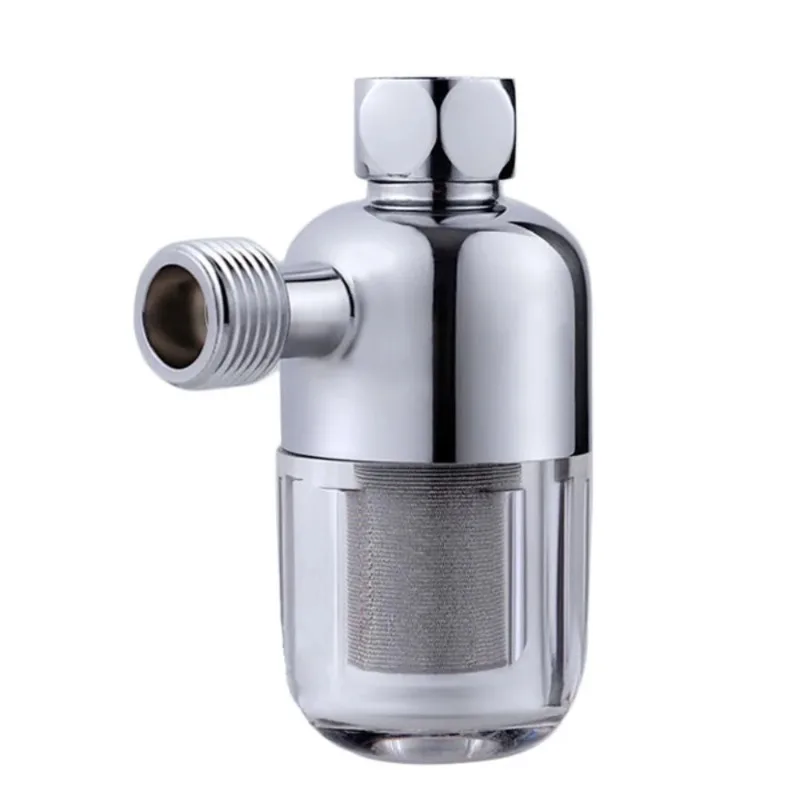 Stainless Steel Reusable Water Filter Spin Down Sediment Filter for Water Heater Thread Washing Machine Dishwasher Shower Faucet