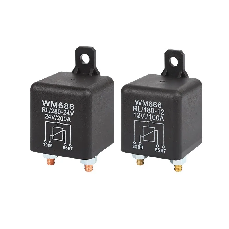 WM686 Automotive Starter Relay 120A Heavy‑Duty Power Cut‑off Switch 100A‑200A Large Current Relay For Car Wholesale Supply