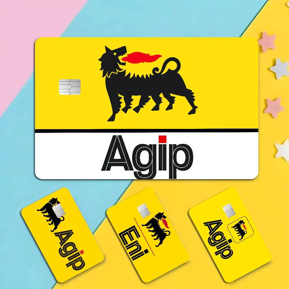 A-Agips-S E-Eni-S Fashion Matte Gold Silver Black Matte Film Skin Sticker Tape for Bank Credit Debit Card