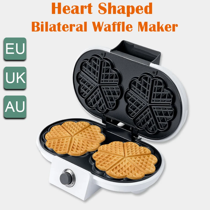 New 2024 Love Heart Shaped Eggette Machine Non-Stick Bakeware Electric grill Crepe electric waffle maker Dessert Sausage 1000W