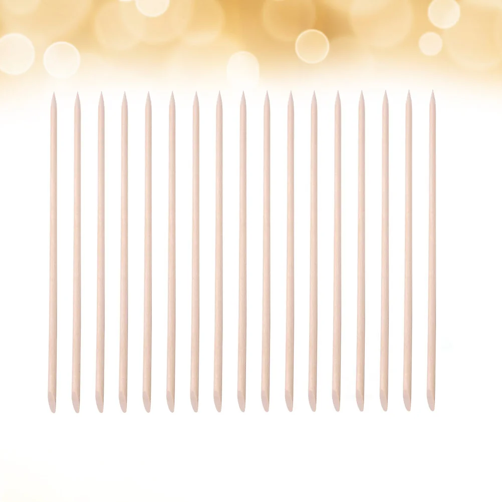 200 قطعة عصا خشبية للأظافر مزدوجة الأطراف مصقولة مانيكير انتهازي لإزالة الجلد الميت العناية بالبشرة 17.8 سنتيمتر أداة الجمال #6