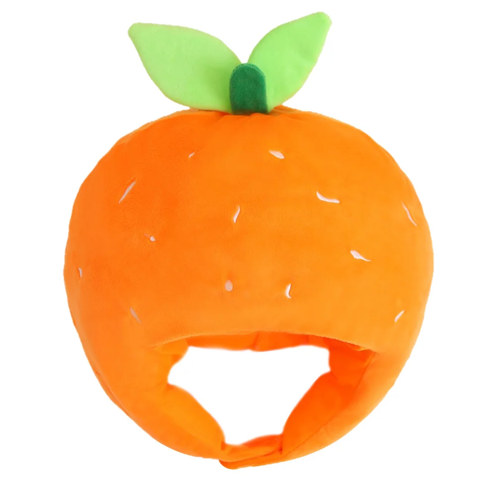 الإبداعية الفاكهة البرتقال غطاء الرأس 1 قطعة مريحة ارتداء زي الدعامة للحفلات جمعات تأثيري كابينة تصوير قبعات ممتعة