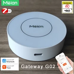 Meian-Passerelle multimode G02 Zigbee, airies de liaison Tuya, Protection de sécurité intelligente, Smart Life, Wi-Fi, Alarme Bluetooth sans fil