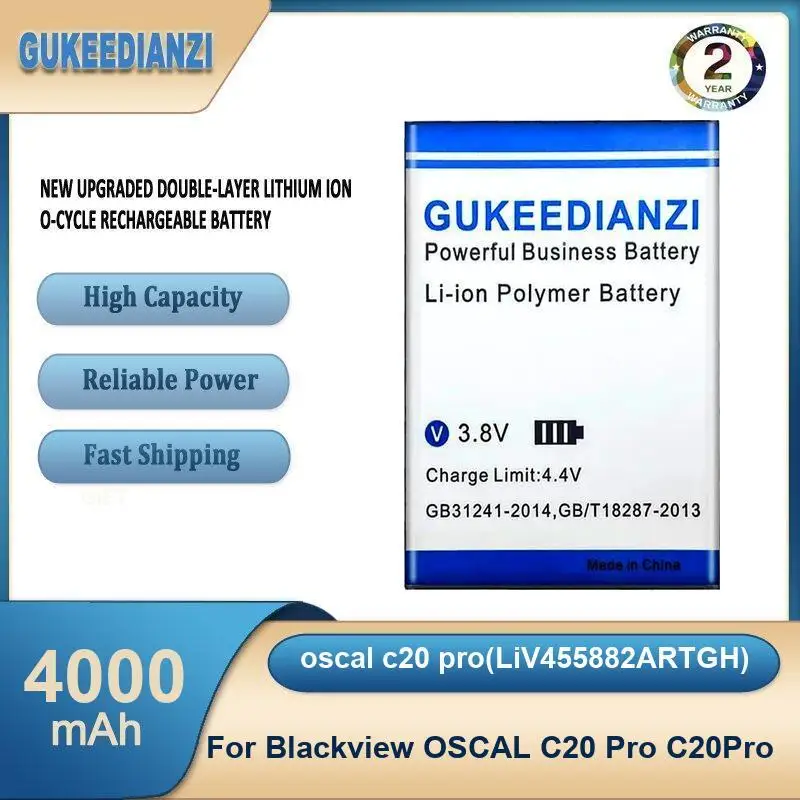 Battery For Blackview Oscal Tiger 12 Li426595ADTHP VGOTEL Note 24 C20 Pro C20Pro C80 C60 S60 LiV455882ARTGH High Capacity