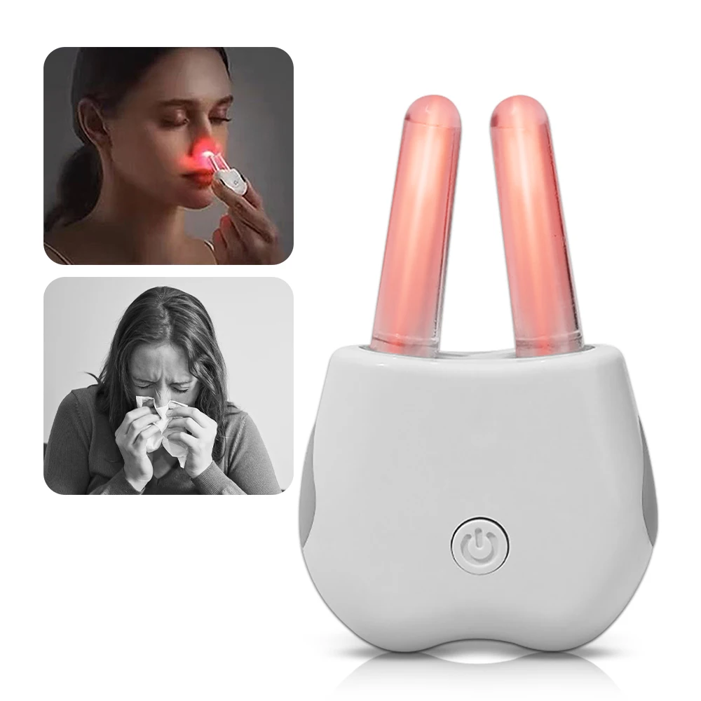 Smart Nasal Phototherapy Device Infrared Therapy Nasal Device for Chronic Rhinitis/Itchy/Runny Nose Care Runny sneeze
