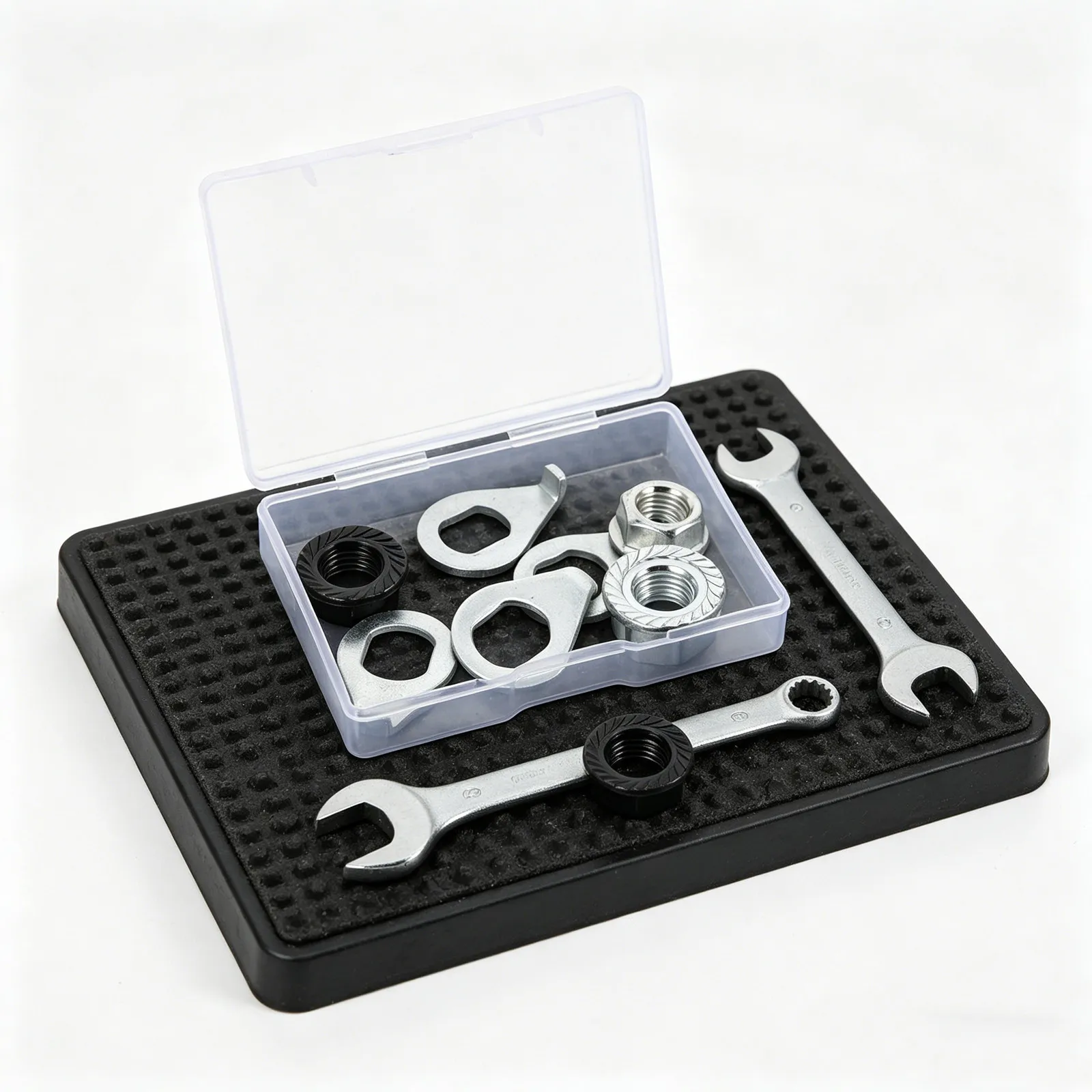 1Set Bike Wheel Axle Nut Washer Set M8 M9.5 M10 Heavy Duty Bicycle Nuts Anti-Rotation Tab Washers Mountain Road Kit