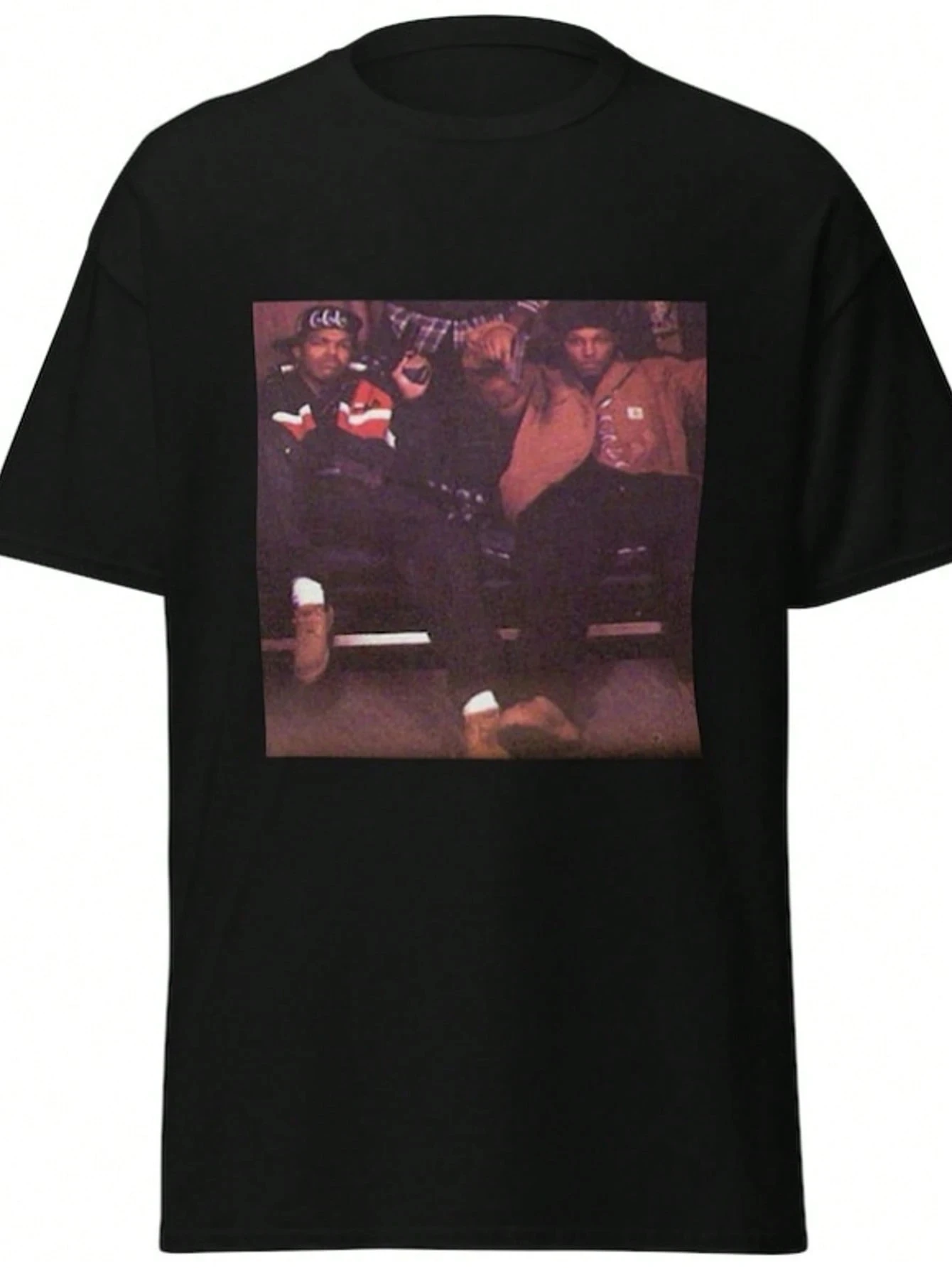 كلمات العمل الجرافيك تي شيرت موسيقى الراب المحملة للجنسين الثقيلة القطن قميص الهيب هوب الفنان ميرش تي شيرت الرجال الشارع الشهير المتضخم قميص #1