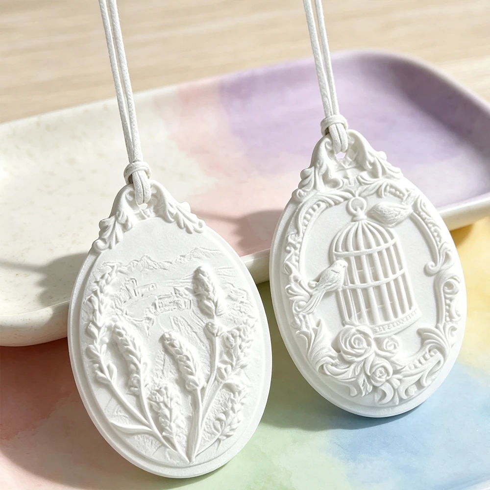 Trumpet-Blowing Angel Aromatherapy Plaster Resin Hanging Ornament Mold Silicone Baking Tools Fondant Cakes Chocolate Decorations