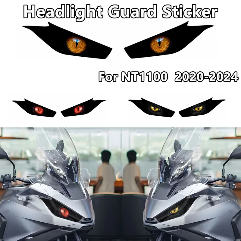 

Motorcycle Headlight Sticker For Honda NT1100 NT 1100 Nt1100 2020-2024 2021 22 23 Head Light Guard Protection Stickers
