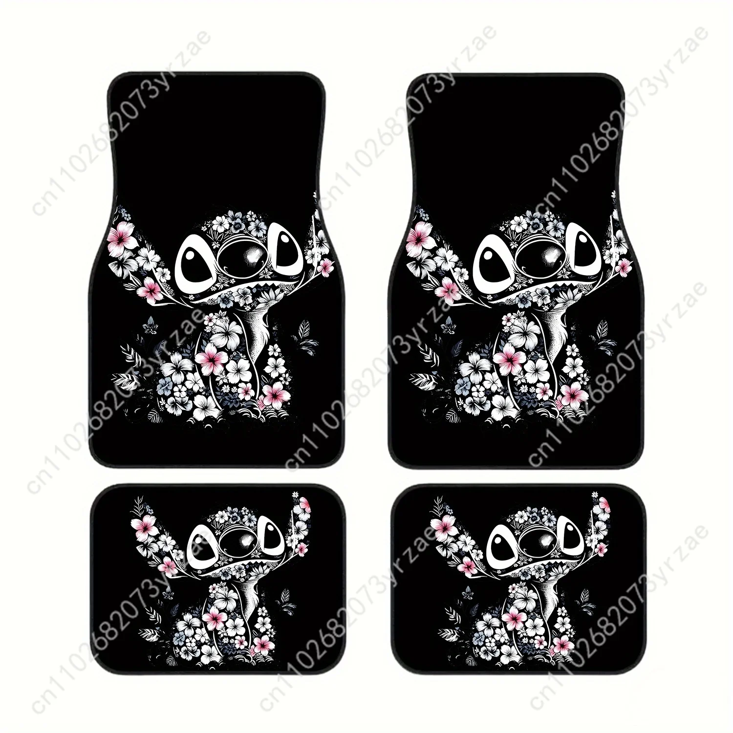 

Floral Dream 4pcs Universal Car Floor Mats All-Season Fashionable Auto Interio Absorbent Non-Slip Washable Car Floor Mats
