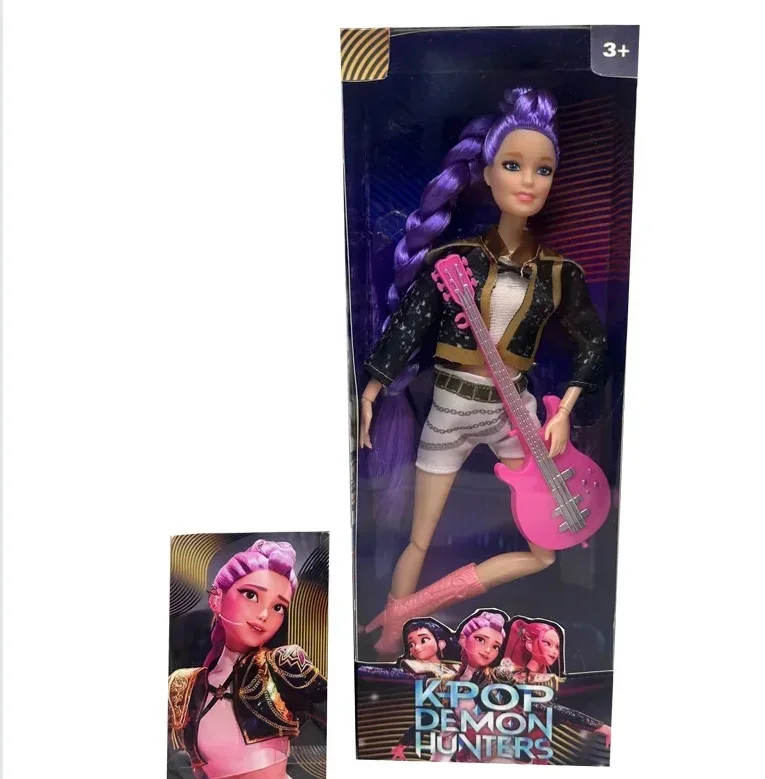 $% Rumi Mira Zoey Sussy Kpop Demon Hunters Live-Action Figure Speelgoed Kleurrijke Lichten Thema Lied Voor Fans Kind Verjaardagscadeautjes_@