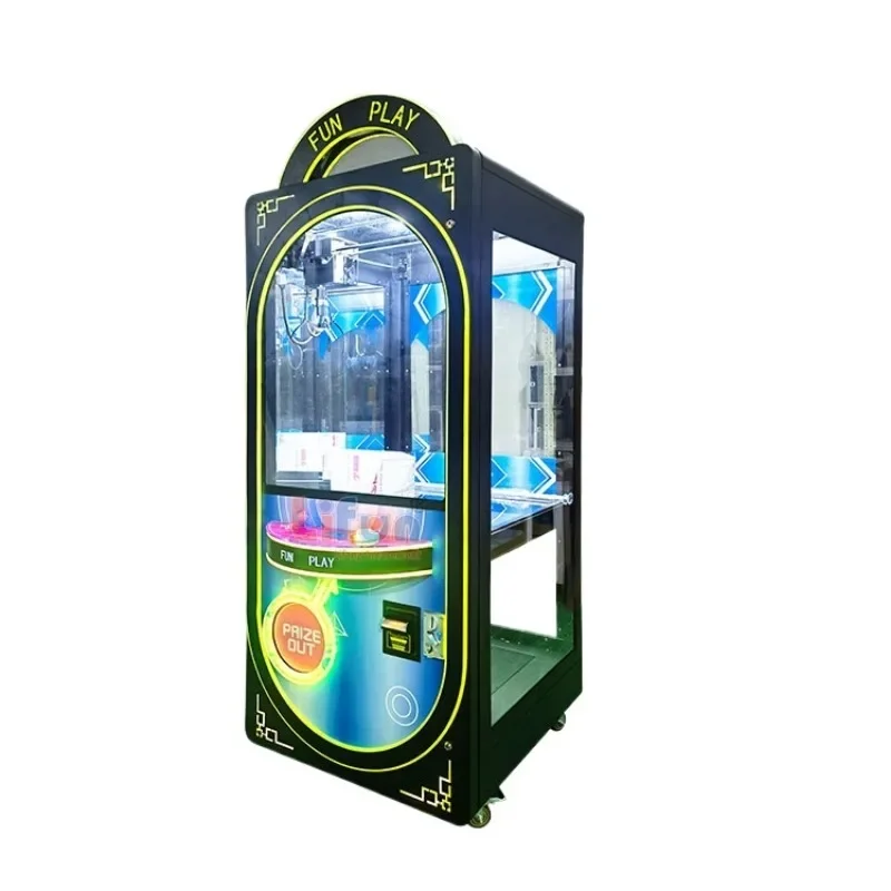 Coin Operated Doll Toy Claw Machine Indoor Colorful LED Light Plush Toy Vending Arcade Crane Claw Machine for Sale