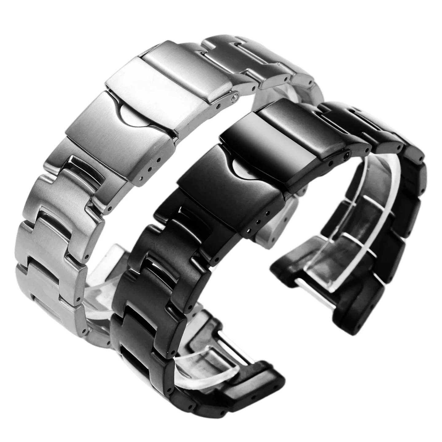 Cadena de reloj de alta calidad compatible con reloj de montaña Casio PROTREK PRG-110T/Y PRW-1300Y correa de reloj de aleación de titanio modificada