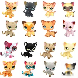 One piece Pet Shop lps Anime Figure Toy Stand Small Short Hair Cat Old Original Dog Dachshund Shepherd Great Dane