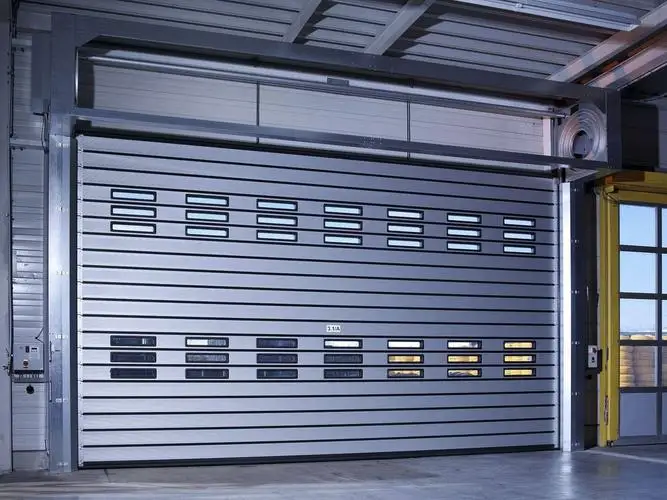 Customization Hard Fast Turbine Rolling Shutter Doors For High-Speed Underground Garages Parking Lots For Entry Supermarkets