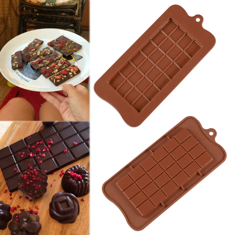 Popular 1PC Chocolate Molds food grade Bakeware Eco-friendly Cake Molds Silicone mold 24 Cavity Square High Quality DIY Silicone