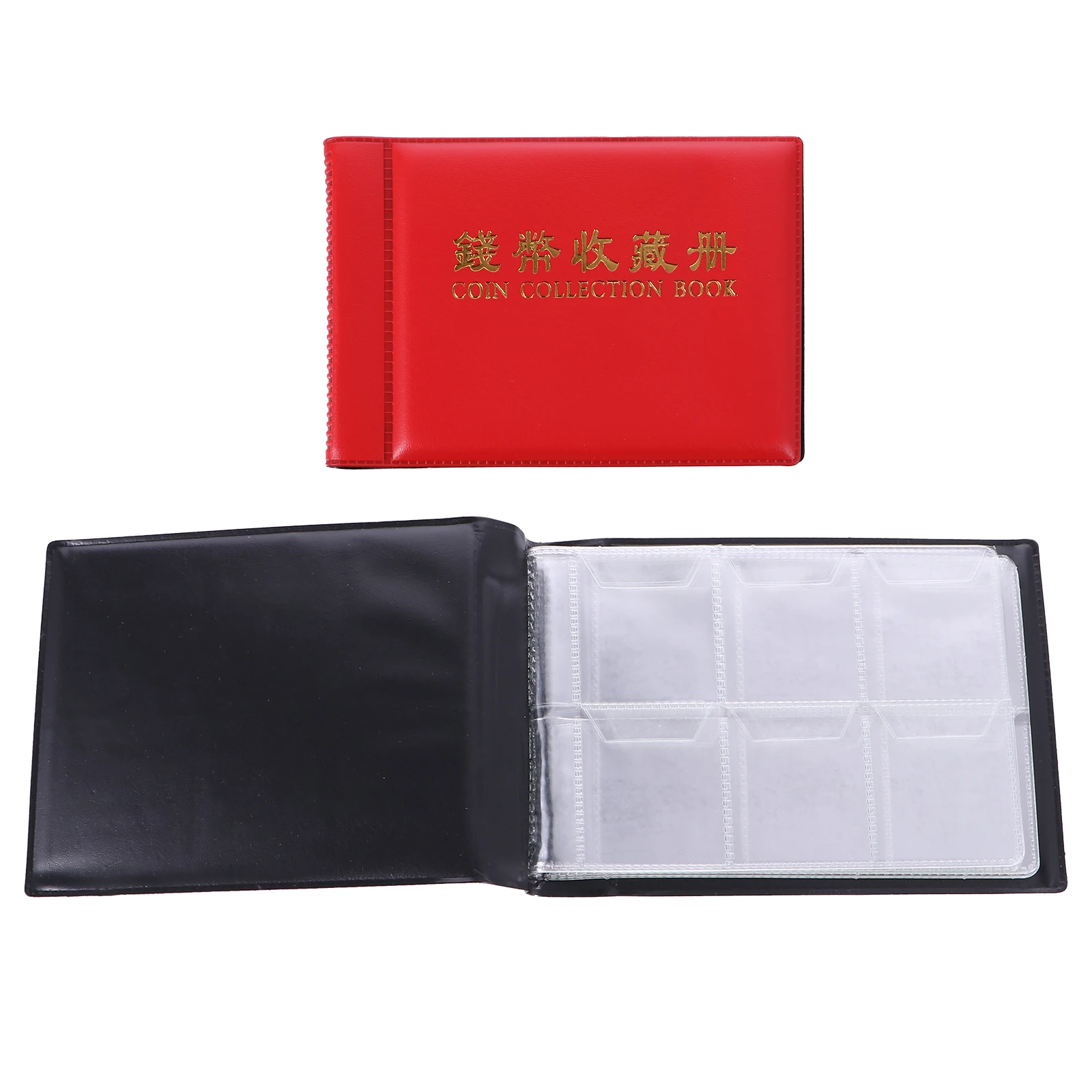 

2Pcs Coins Collection Album PVC Portable Coin Holder ganizer For Tokens Medallions Badges Storage