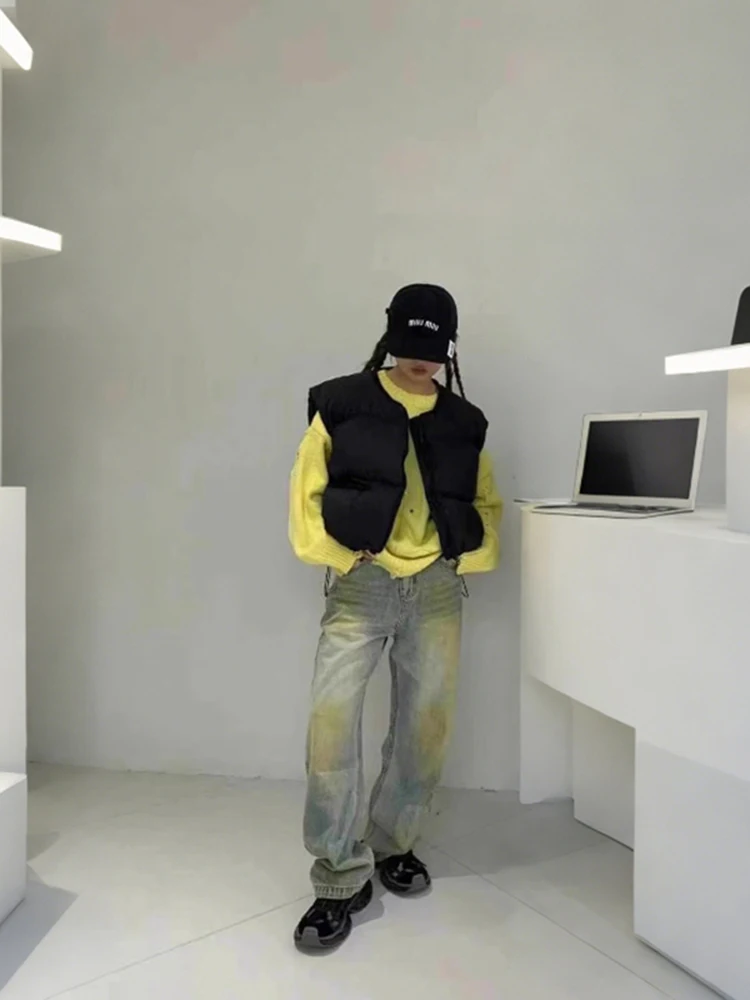 سترات الصدريات صدرية نسائية سميكة للمرأة 2025 الصيف الكروشيه محبوك الدانتيل متابعة سليم Ulzzang مخرمة كلوبوير مرنة OL #5