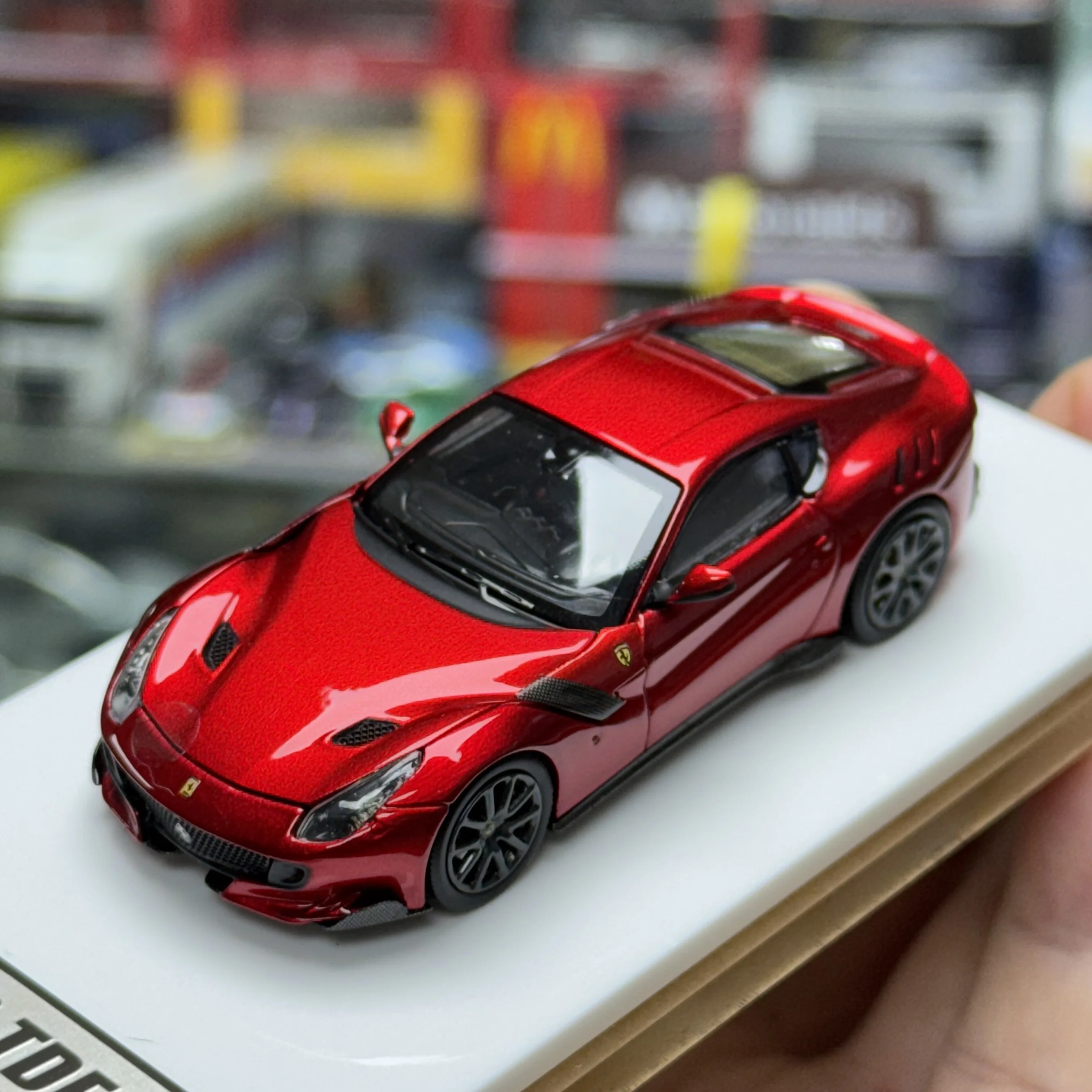 In Stock: 1:64 f12 tdf Opened Alloy Car Model Simulation Decoration Item High-end Gift, Boys' Toy, Children's Birthday Gift