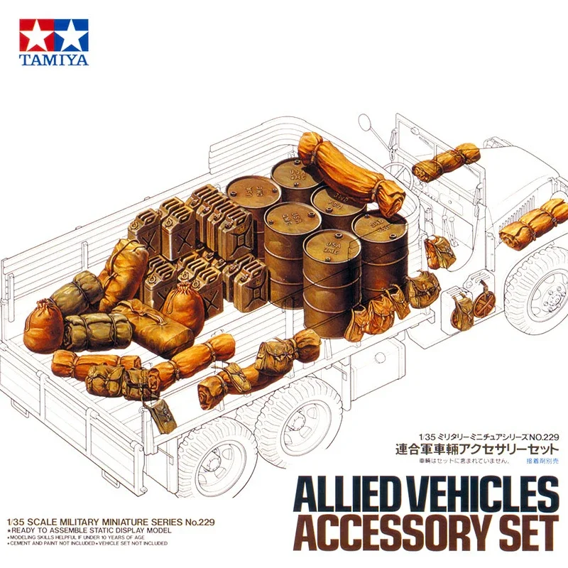 TAMIYA Scale Model Kit  35229 Allied Vehicles Accessory Set 1/35