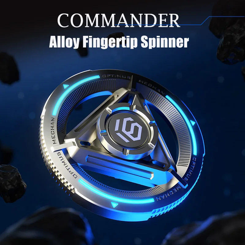 Spinners luminosos de Metal para dedos, Spinner de mano extraíble para aliviar el estrés, juguetes para la ansiedad, regalos para adultos y niños