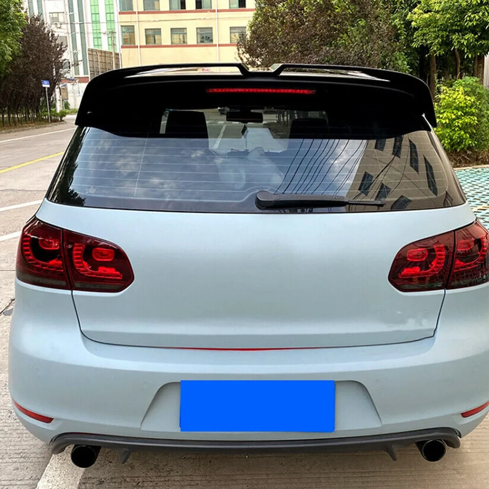 

FOR VW GOLF MK6 Rear Roof Big Spoilers 2008 2009 2010 2011 2012 2013 REAR OETTINGER STYLE ROOF SPOILER WING LIP GLOSS BLACK