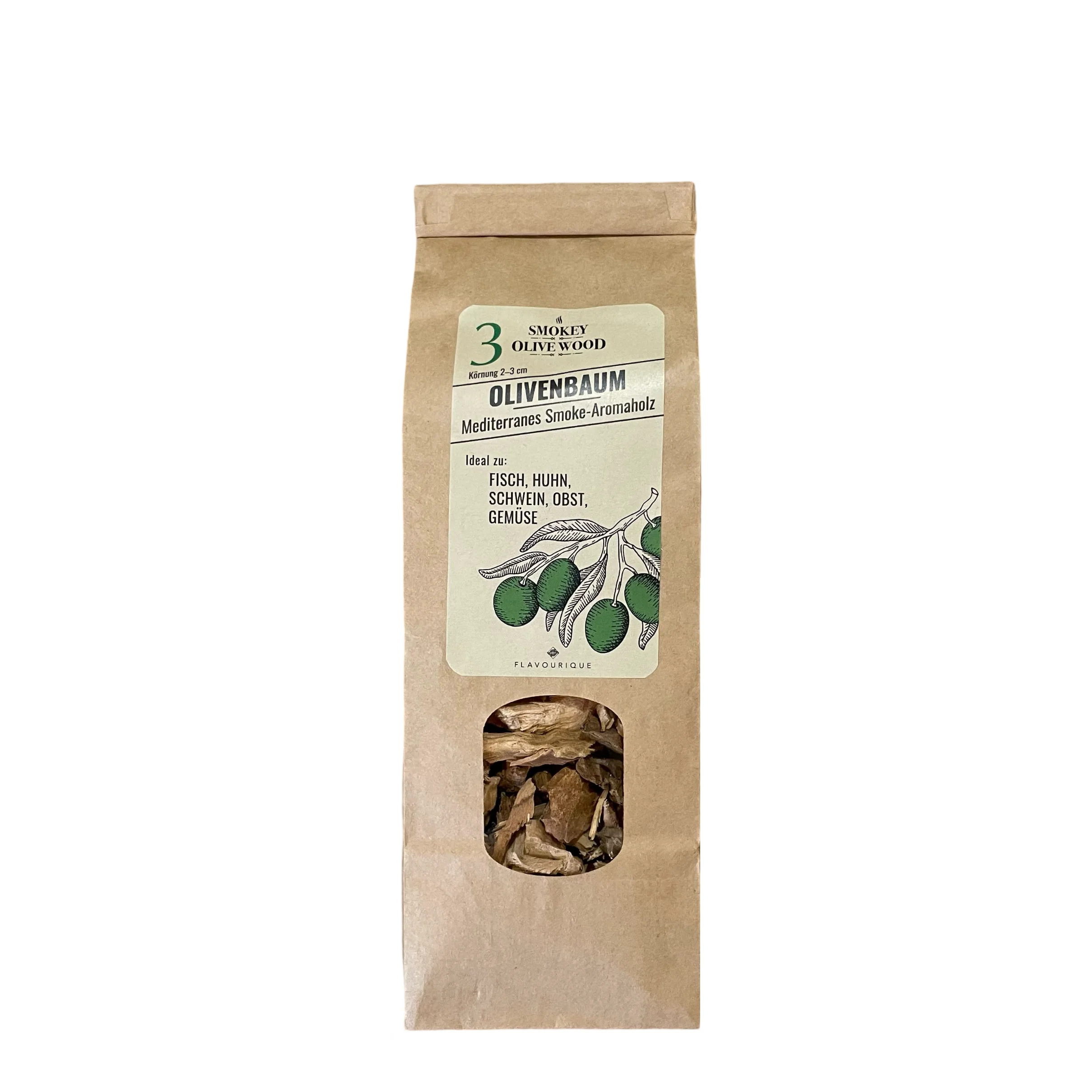 Olijfhout Houtgrill Rookbes 500ml Smaak, Rookhuis, BBQ, Natuurlijk Hout, Accessoires