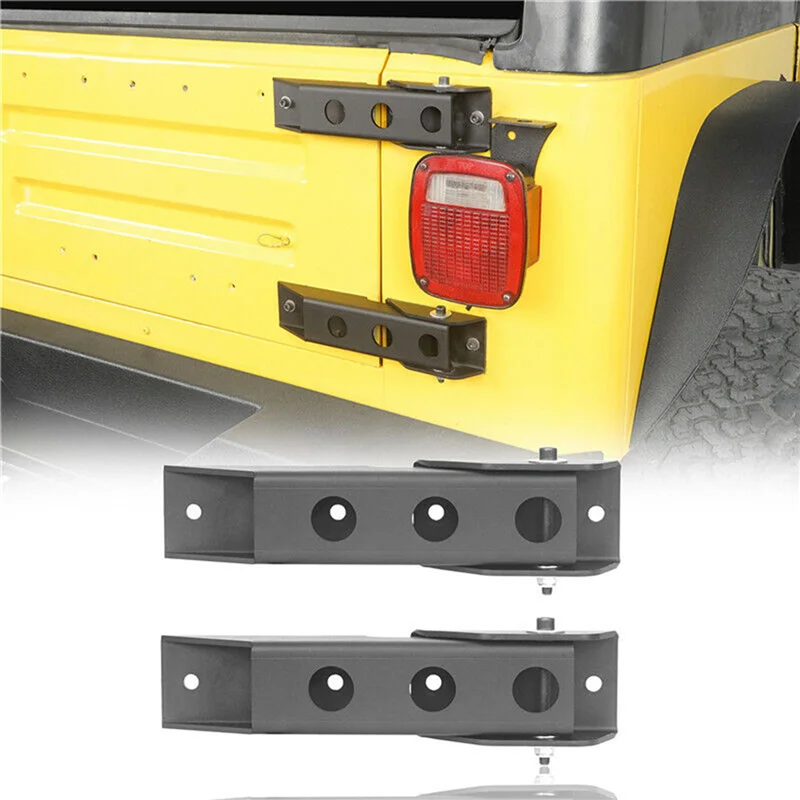 

For Wrangler Tailgate Hinges Set Upgraded Heavy-Duty Steel Rear Door Hinges 1997-2006 For Jeep Wrangler TJ