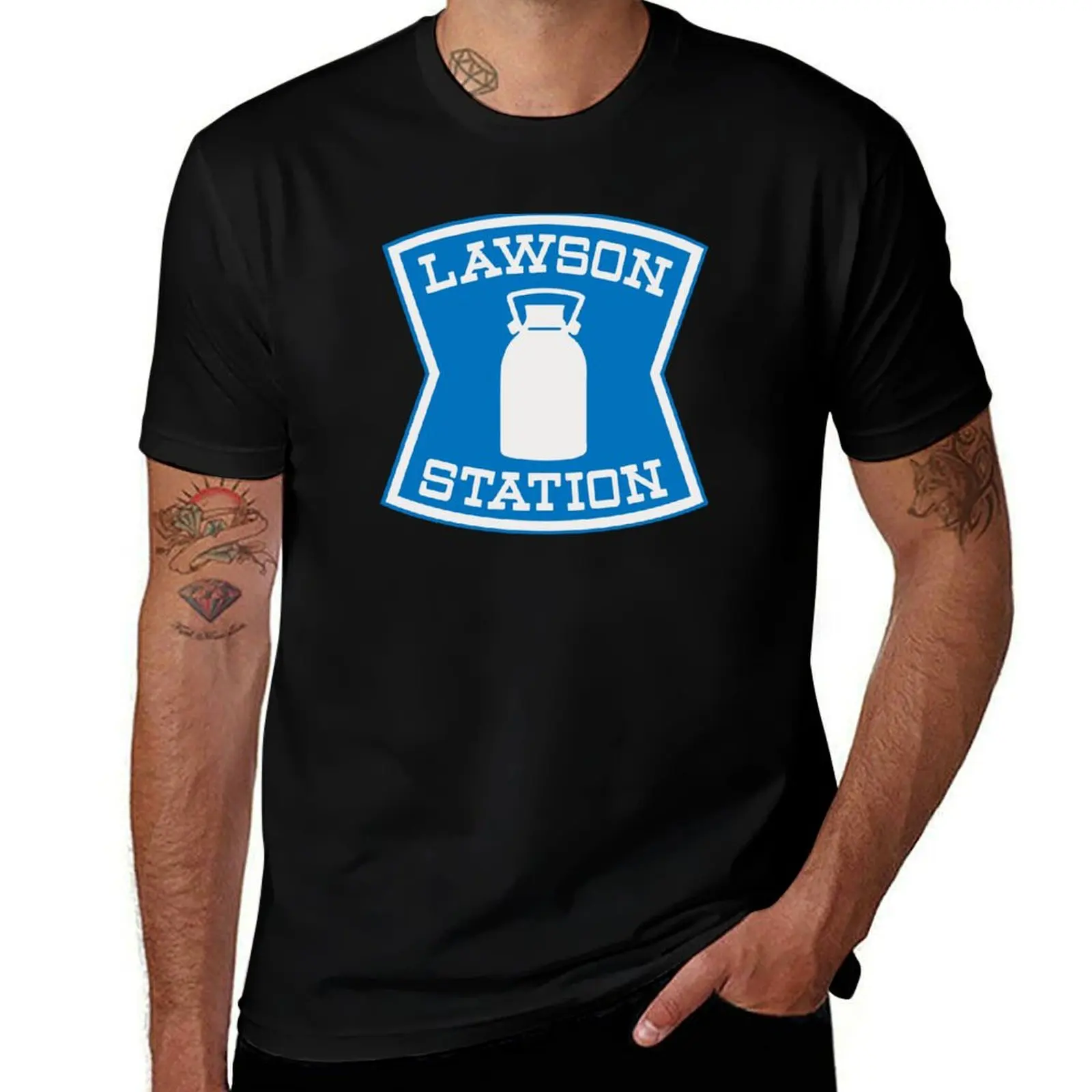 Lawson Station - Japanese Convenience Store T-Shirt Basic Simple Casual Short Sleeve Tee T-Shirt