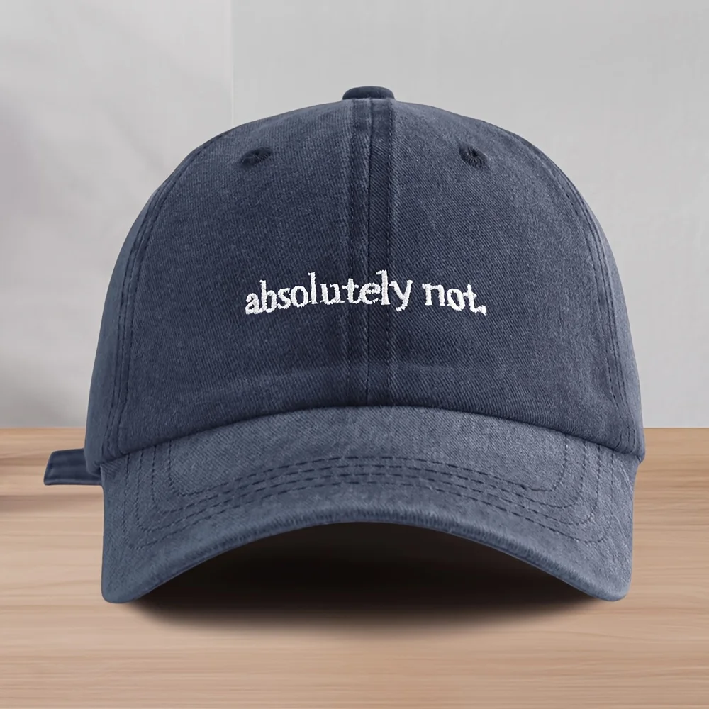 1 Retro Washed Vintage Letter Embroidered Baseball Cap for Men's Outdoor Versatile Sports Hat Suitable for Spring and Summer
