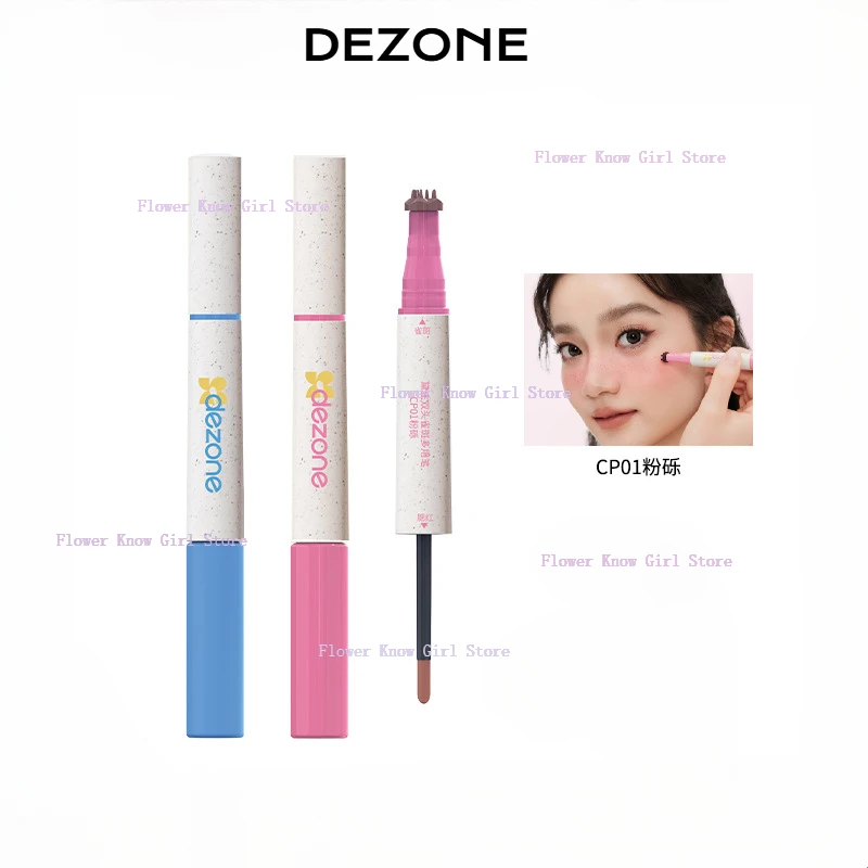 

DEZONE Freckle Blush Pencil Long Lasting Waterproof Natural Looking Freckle Pen Fake Freckles Stamp 2 In 1 Sunkissed Makeup