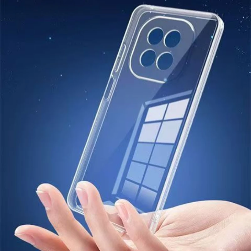 Fotografia 5: Casos de telefone para xiaomi poco x7 5g claro transparente macio tpu silicone capa traseira para poco x7 escudo protetor