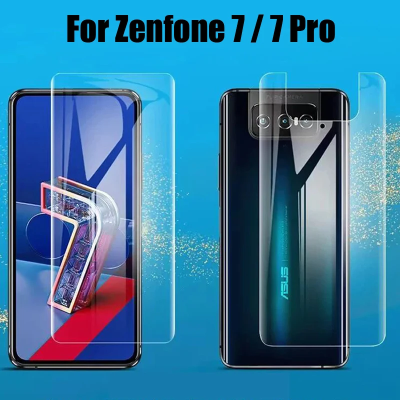 3 uds película de hidrogel mate para ASUS Zenfone 7 Pro Protector de pantalla para Zenfone 8 película protectora suave con tapa