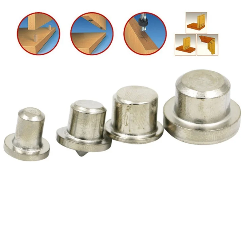 1/8 Pcs 6-12 Mm Panel Meubels Positionering Houtbewerking Log Deuvel Diy Positionering Apparaat Hout Deuvel Center Ponsen Accessoires