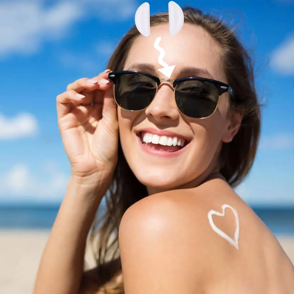 

35Pairs Glasses Nose Pad Half-Moon Non-Slip Silicone Transparent Black Comfortable Ear Pad for Running Climbing Outdoor