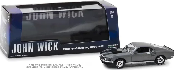 

Модель автомобиля Ford Mustang BOSS 1969 из литая металлического сплава, 1: 43, 429, игрушка для коллекции подарков