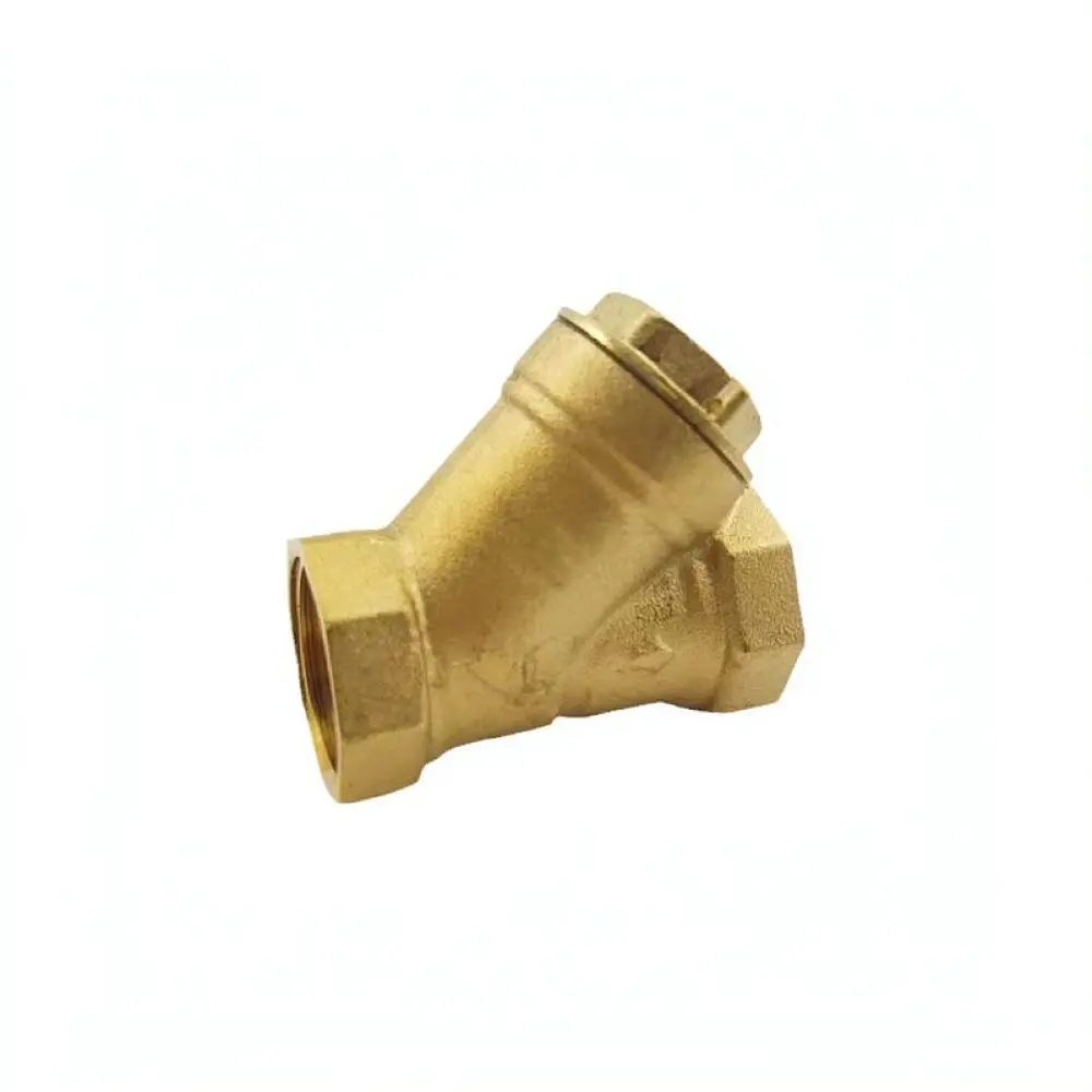 Brass Y Strainer Filter Industrial Plumbing Pipe System Accessory Sediment Cleaning Valve Protection Filtration Device Unit