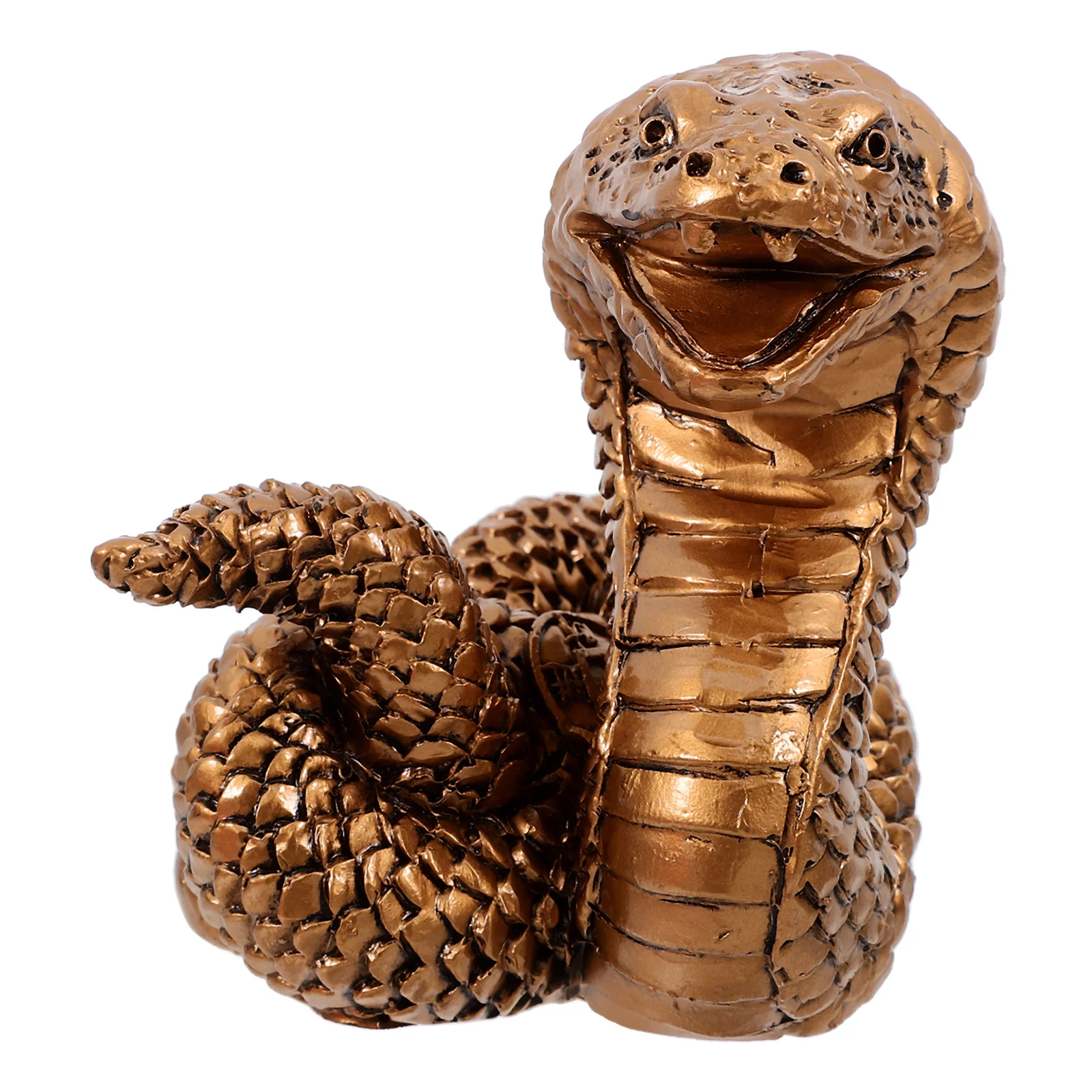 

Realistic Resin Snake Ornament Compact Desktop Feng Shui Wealth Symbol for Home Office Garden Yard Balcony Decor Chinese Zodiac