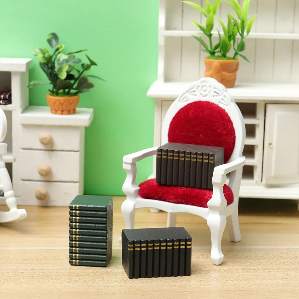 1:12 Scale Dollhouse Miniature Books Furniture Decor Doll Houses Accessories Kit DIY Crafts Miniatures Ornament Dolls Supplies