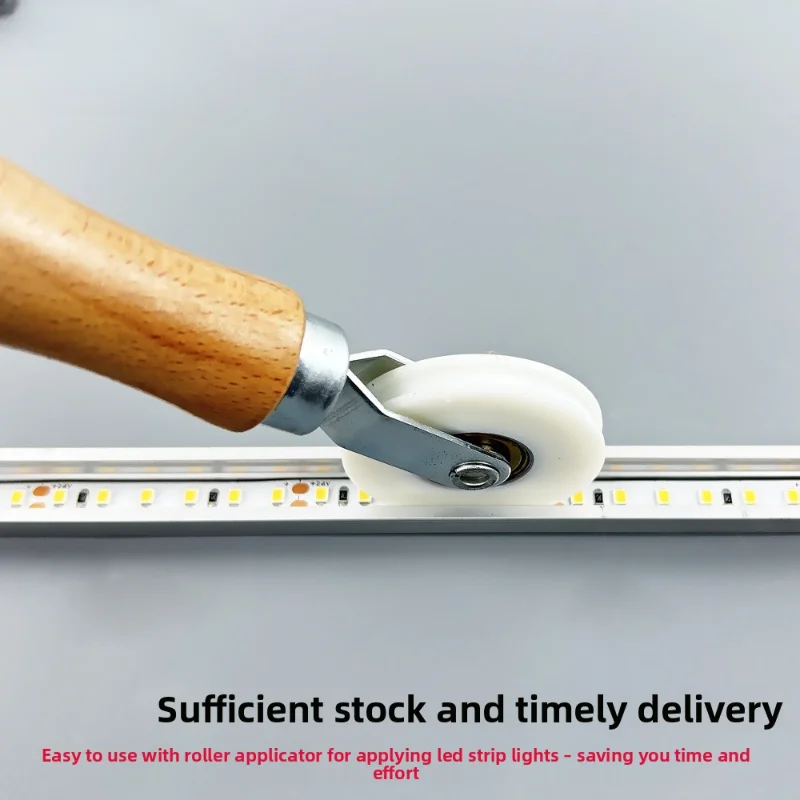 COB/SMD Sticker Light Strip Roller, PC Cover Auxiliary Tool Led Line Light Press Wheel 5-8mm Light Strip Universal