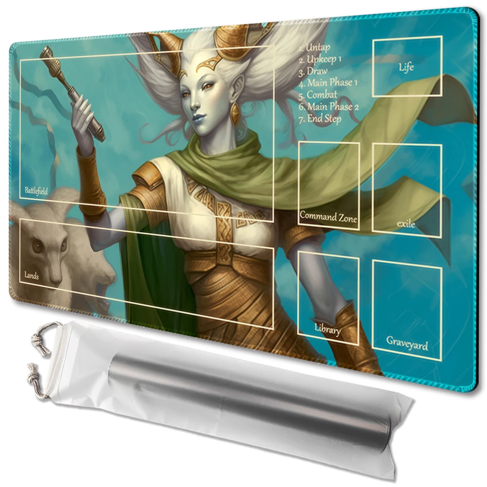 Tamiyo - Board Game TCG Playmat Table Mat Game Size 60X35 CM Mousepad Compatible for MTG CCG