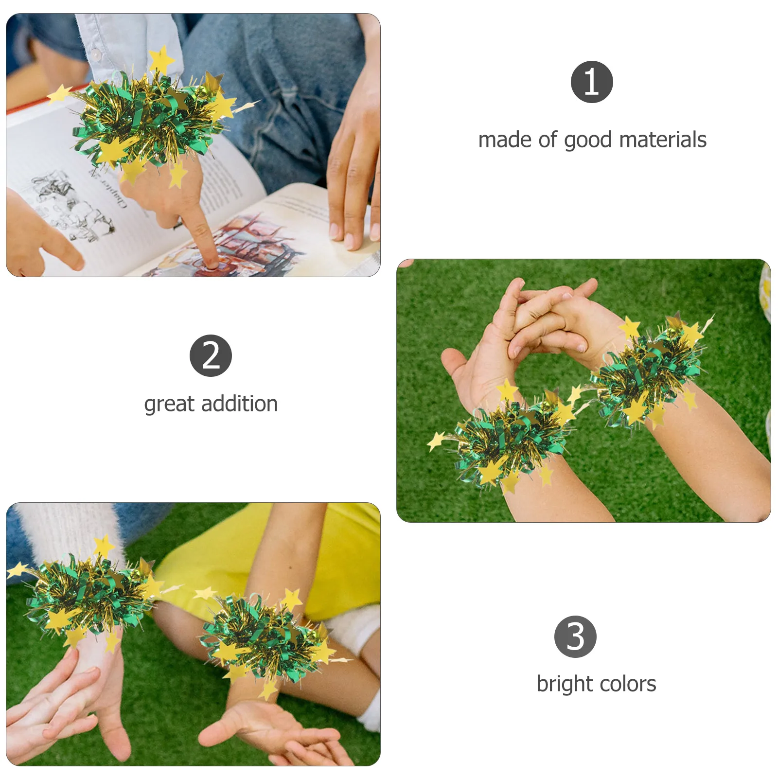 

6 Pcs Wrist Flower Children's Hand Flowers Miss Poms or Cheerleaders Cheerleading