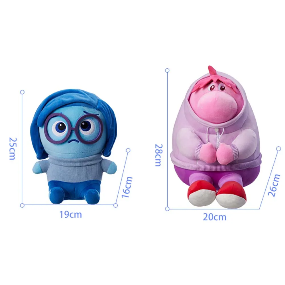 MINISO Disney Anime Inside Out Sadness Embarrassment Cartoon Kawaii Cute Soft Plush Doll Appease Toys Children Birthday Gift