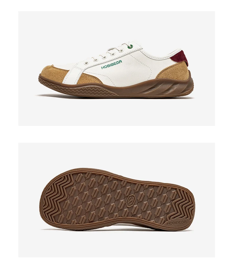 HOBIBEAR Barfußschuhe für Damen und Herren, breiter Zehenbereich, leichte Turnschuhe, lässige, farblich abgesetzte Wanderschuhe aus Kunstleder – Detail 6