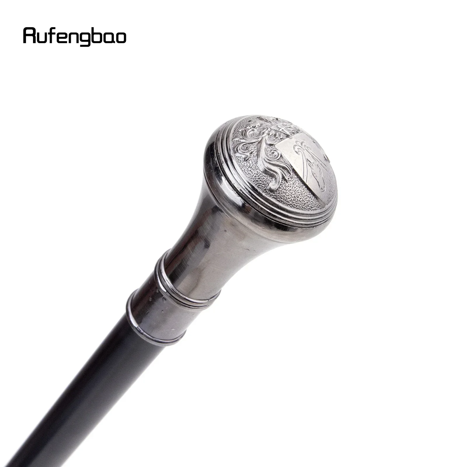 ไม้เท้าเดินแบบข้อต่อเดียว ลายโล่หัวม้าของครูเซดเดอร์ สำหรับตกแต่ง คอสเพลย์ ปาร์ตี้ แฟชั่น ฮาโลวีน ไม้เท้ายาว 93 ซม.